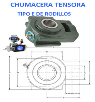 WSTU-E-208R CHUMACERA TIPO E DE RODILLOS DODGE TENSORA FLECHA 2 1/2” No. 023088