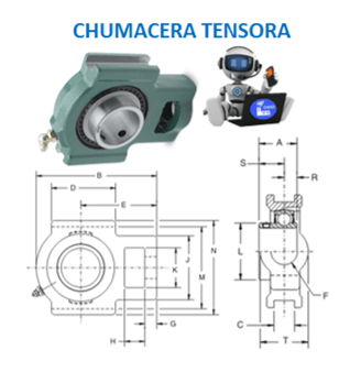 WSTU-SC-107 CHUMACERA DODGE TENSORA FLECHA 1 7/16” No. DE PARTE 125114