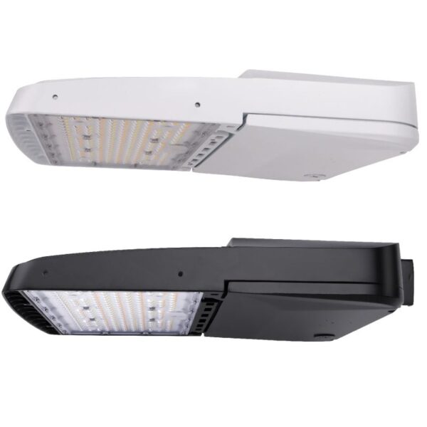 Bombilla LED regulable de 80/100/120/150 vatios | 12240 a 22950 lúmenes | 3000 K/4000 K/5000 K | 100-277 V | Blanco o negro