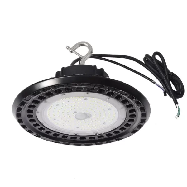 Foco LED redondo de 240 vatios para bahía alta | 38 400 lúmenes | 5000 K | 100-277 V o 277-480 V