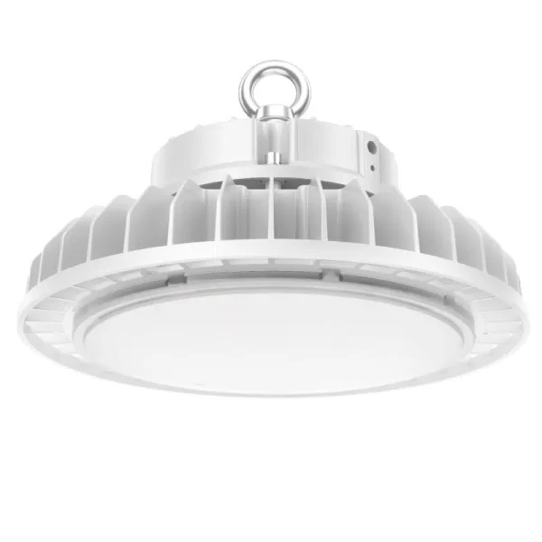 UFO LED ajustable de 100/120/150/200 vatios para bahía alta | 15 000 a 30 000 lúmenes | 5000 K | 100-277 V | Carcasa blanca